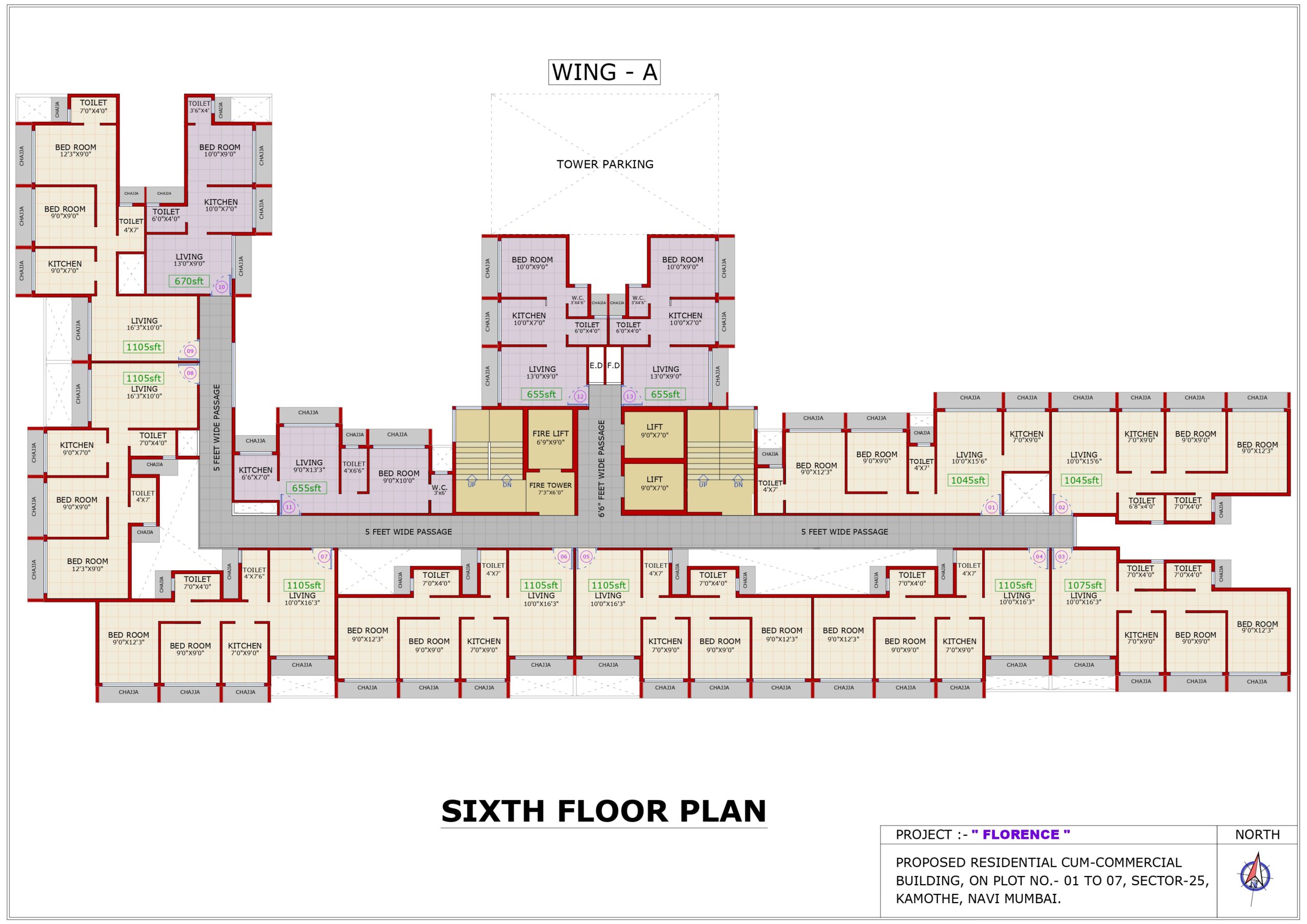 A Wing 6TH FL PLAN _page-0001